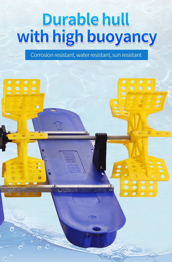 1hp Fischzucht-Aquakultur-Belüftungsanlagen-Schaufelrad Areators der Belüftungsanlagen-1hp, das einen Teich 2 mit Kohlensäure durchsetzt