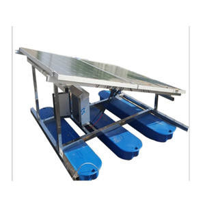 Lake Solar Paddle Wheel Aerator Stainless Steel 50m2 Fountain Aerator For Pond